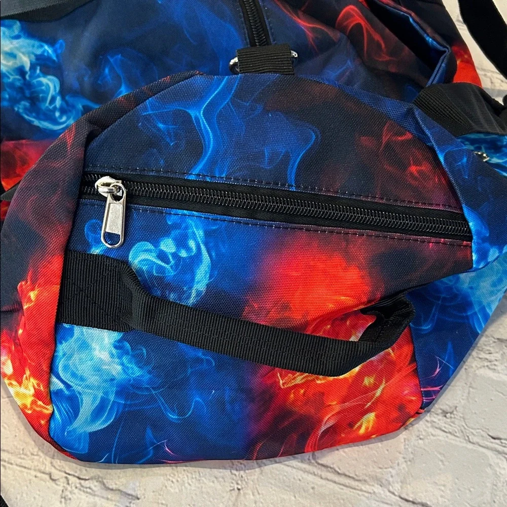 Stylish Blue and Red Men's Duffle Bag